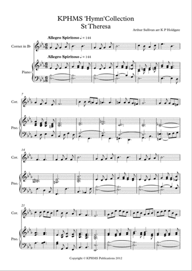 St Theresa - Brightly Gleams our Banner - Solo for Cornet & Piano in Support of the NHS