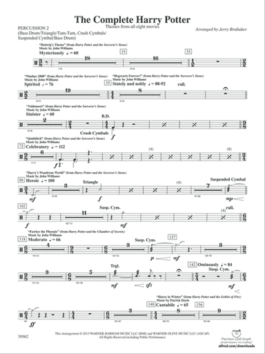 The Complete Harry Potter: 2nd Percussion