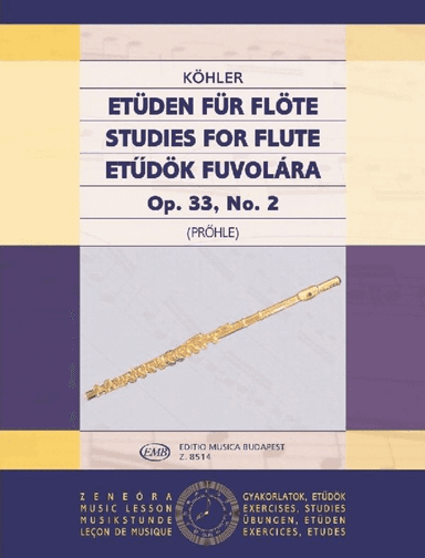 Etüden für Flöte 2 op. 33, No. 2