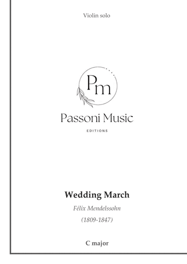 Wedding March for violin