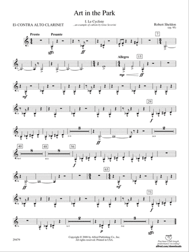 Art in the Park: (wp) E-flat Contrabass Clarinet