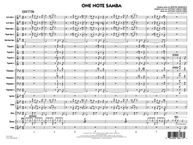 One Note Samba (arr. Paul Murtha) - Full Score