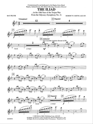The Iliad (from The Odyssey (Symphony No. 2)): Flute