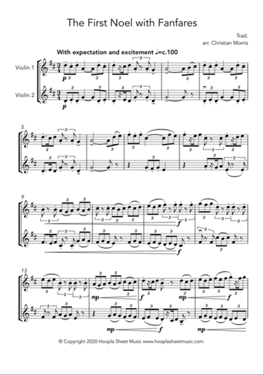 The First Noel with Fanfares
