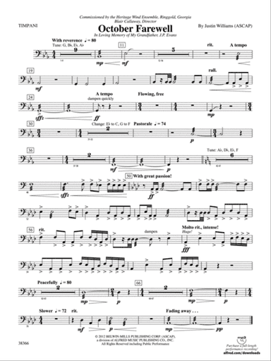 October Farewell: Timpani