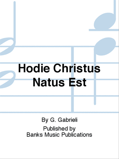 Hodie Christus Natus Est