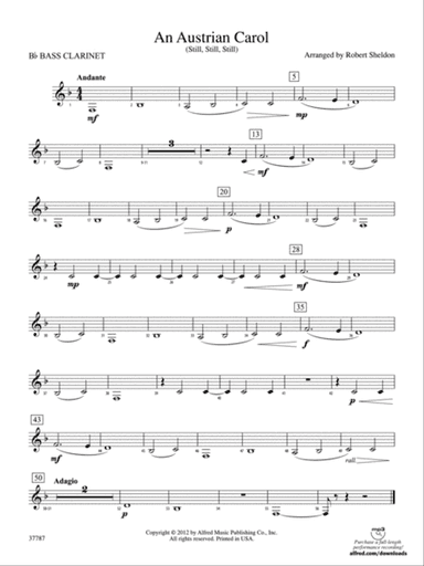 An Austrian Carol: B-flat Bass Clarinet