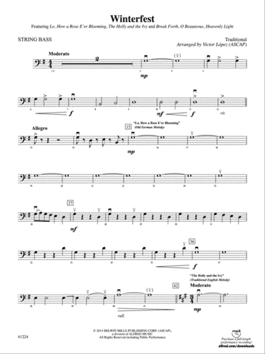 Winterfest: String Bass