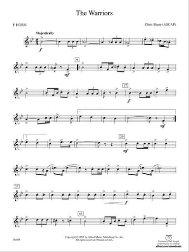 The Warriors: 1st F Horn