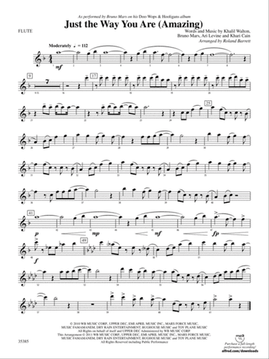 Just the Way You Are (Amazing): Flute