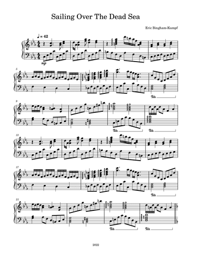 Sailing Over The Dead Sea