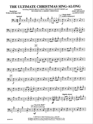 The Ultimate Christmas Sing-Along: WP B-flat Tuba B.C.