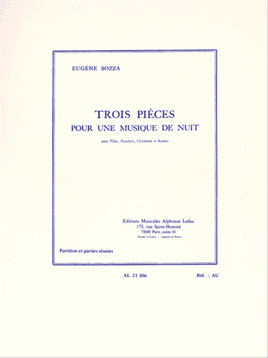 Trois Pieces Pour Une Musique De Nuit (flute/oboe/clarinet/bassoon)