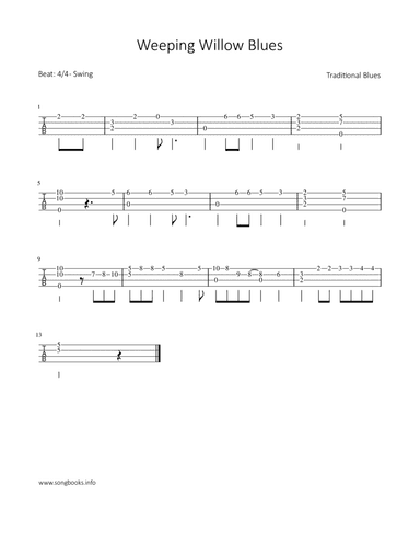 Weeping Willow Blues