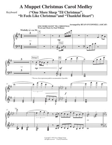 Muppet Christmas Carol Medley (from The Muppet Christmas Carol) - Keyboard