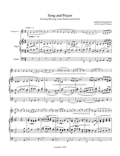 Song and Prayer (from Hansel and Gretel) for Trumpet and Organ