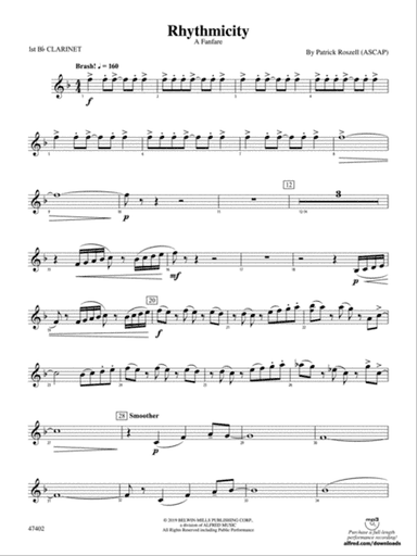 Rhythmicity: 1st B-flat Clarinet