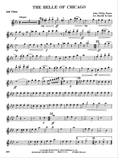Belle of Chicago: 2nd Flute