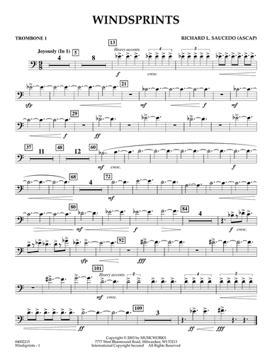 Windsprints - Trombone 1