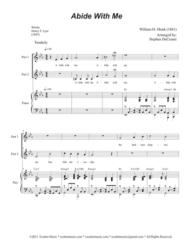 Abide With Me (2-part choir)