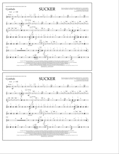 Sucker (arr. Tom Wallace) - Cymbals