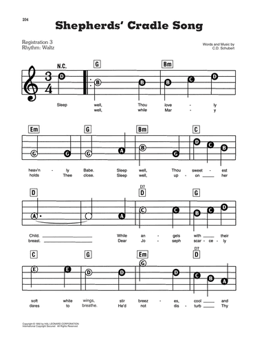 Shepherds' Cradle Song