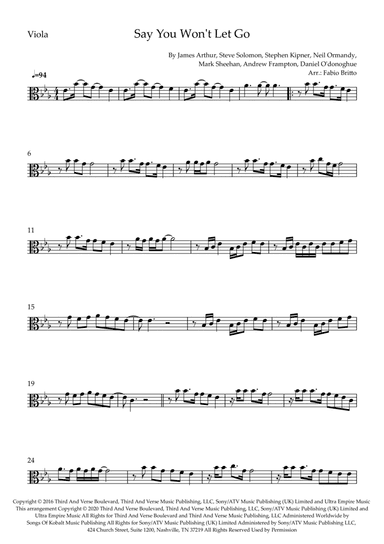 Say You Won't Let Go