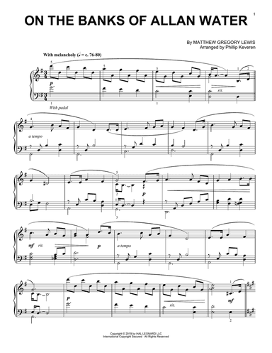 On The Banks Of Allan Water (arr. Phillip Keveren)