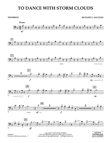 To Dance with Storm Clouds - Trombone