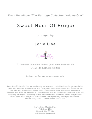 Sweet Hour Of Prayer