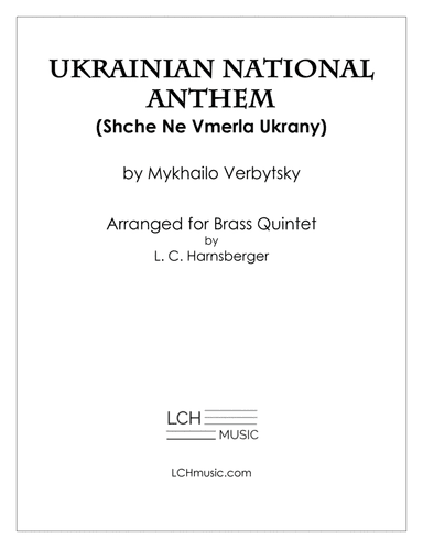 Ukrainian National Anthem for Brass Quintet
