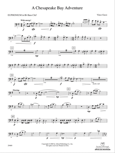 A Chesapeake Bay Adventure: (wp) B-flat Baritone B.C.