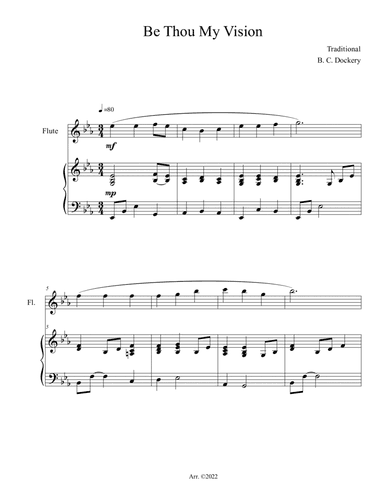 Be Thou My Vision (Flute Solo with Piano Accompaniment)