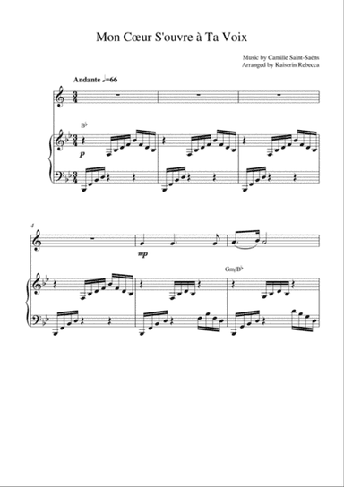 Mon Cœur S'ouvre à Ta Voix