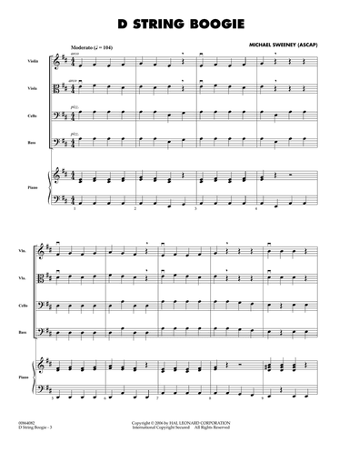 D String Boogie - Full Score