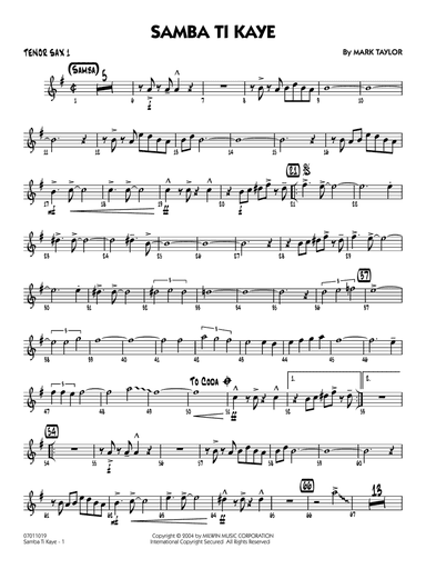 Samba Ti Kaye - Tenor Sax 1