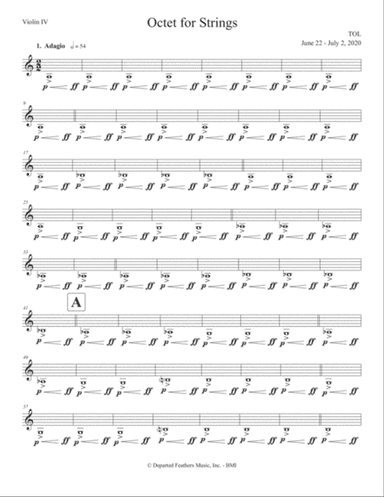 Octet for Strings (2020) violin IV part