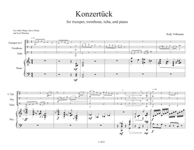Konzertstück for Brass Trio and Piano