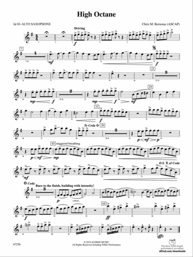 High Octane: E-flat Alto Saxophone