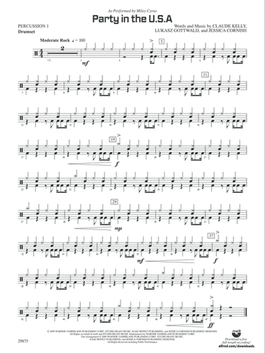 Party in the U.S.A.: 1st Percussion