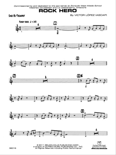 Rock Hero: 2nd B-flat Trumpet