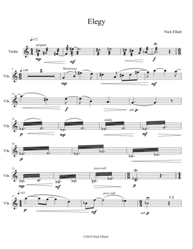 Elegy(Parts)