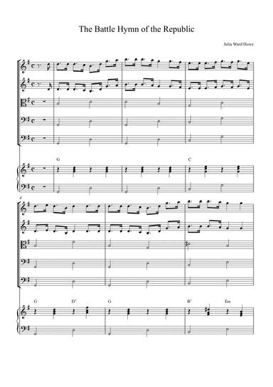 The Battle Hymn of the Republic