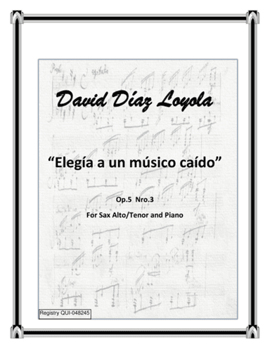 Elegía a un músico caído Op.5 Nro.3