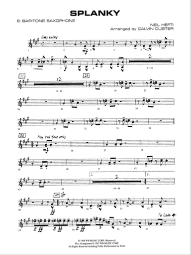 Splanky: E-flat Baritone Saxophone