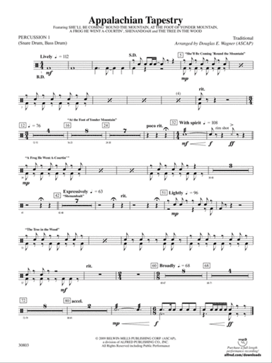 Appalachian Tapestry: 1st Percussion