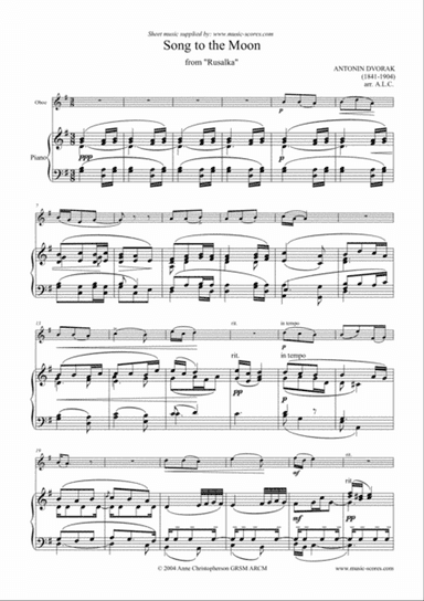 Song to the Moon - Oboe and Piano