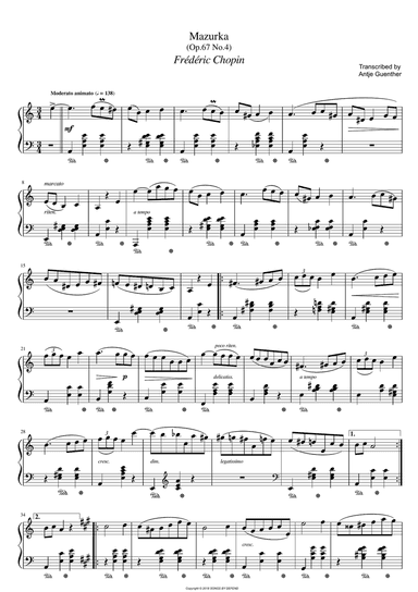 Mazurka Op. 67 No. 4