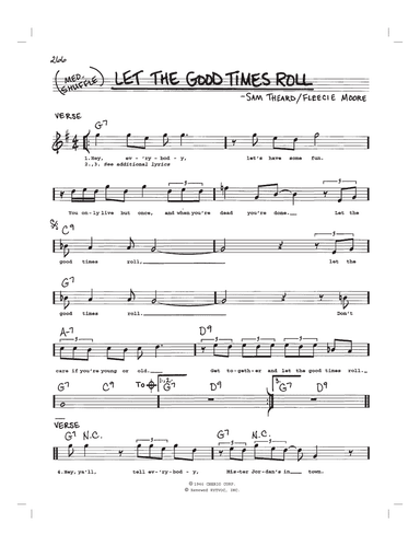 Let The Good Times Roll