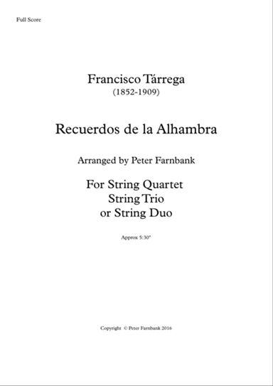 Recuerdos de la Alhambra